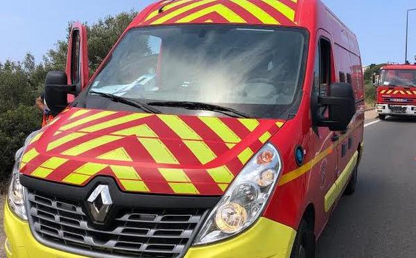 Choc violent sur la RT30 à Urtaca : trois blessés, route partiellement coupée