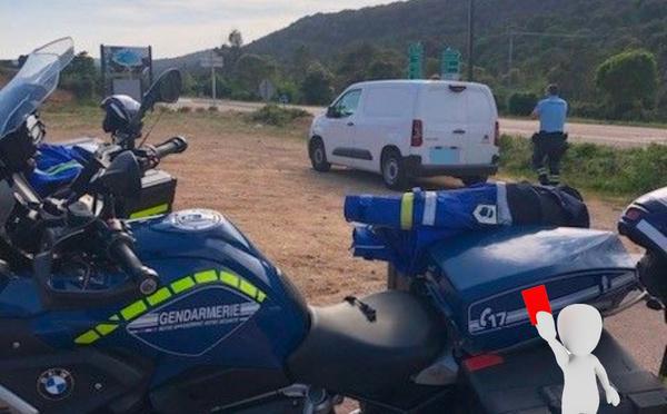 Corse-du-Sud : un jeune conducteur en permis probatoire contrôlé à 153 km/h sur la RT10