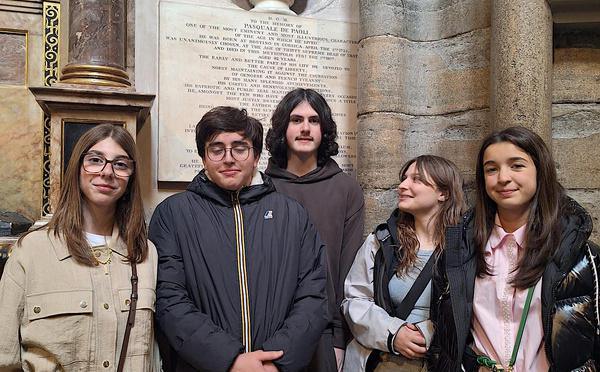 Sur les traces de Pascal Paoli : les collégiens de Moltifao ont découvert Londres