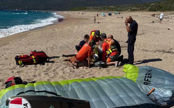 Un pratiquant de kitesurf secouru sur la plage de Capu Laurosu à Propriano