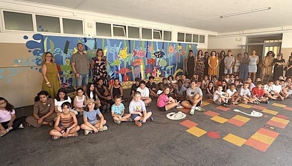 Deux belles fresques ornent désormais les cours de l'école Calloni à Bastia