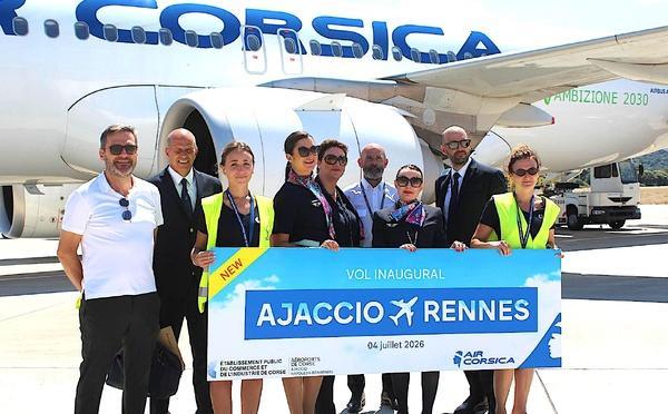 Air Corsica inaugure une nouvelle liaison directe entre Ajaccio et Rennes