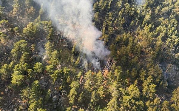 Nouvelle reprise sur l'incendie de Corte, près de 90 personnels de nouveau mobilisés