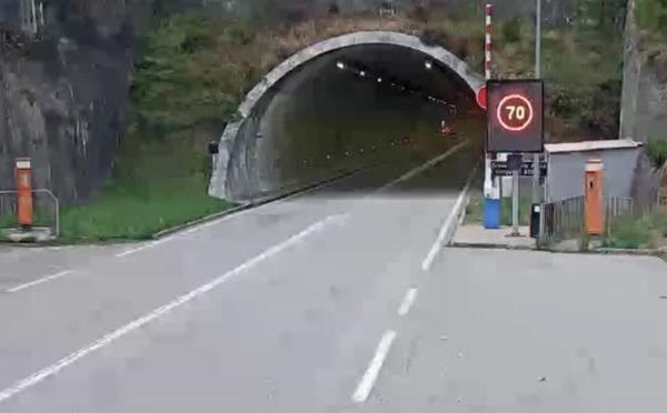 Le tunnel de Bocognano fermé à la circulation durant trois nuits