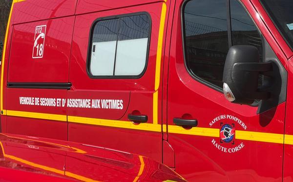 Haute-Corse : trois interventions des pompiers, cinq personnes secourues