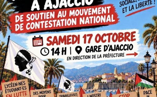 À Ajaccio, 17 organisations appellent à rejoindre la mobilisation nationale du 17 octobre