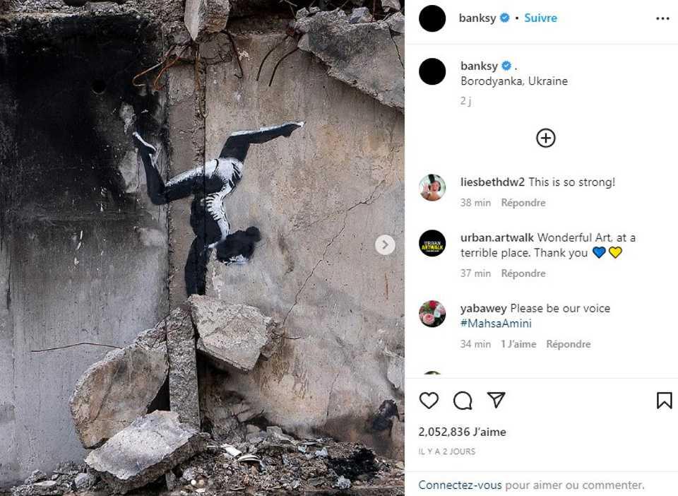 [Focus] - Banksy en Ukraine, une ou plusieurs œuvres découvertes
