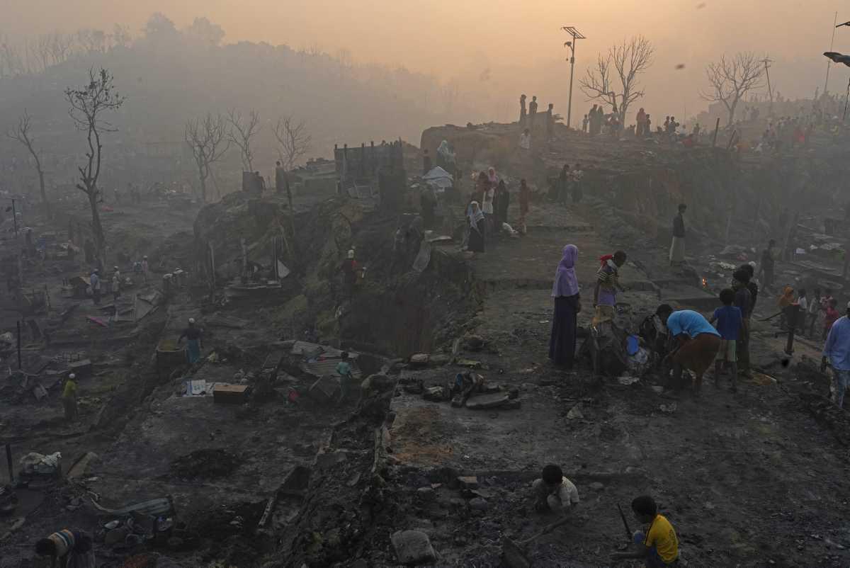 [FOCUS] - Catastrophe humanitaire : Des réfugiés Rohingyas sans abris après le violent incendie d'un campement