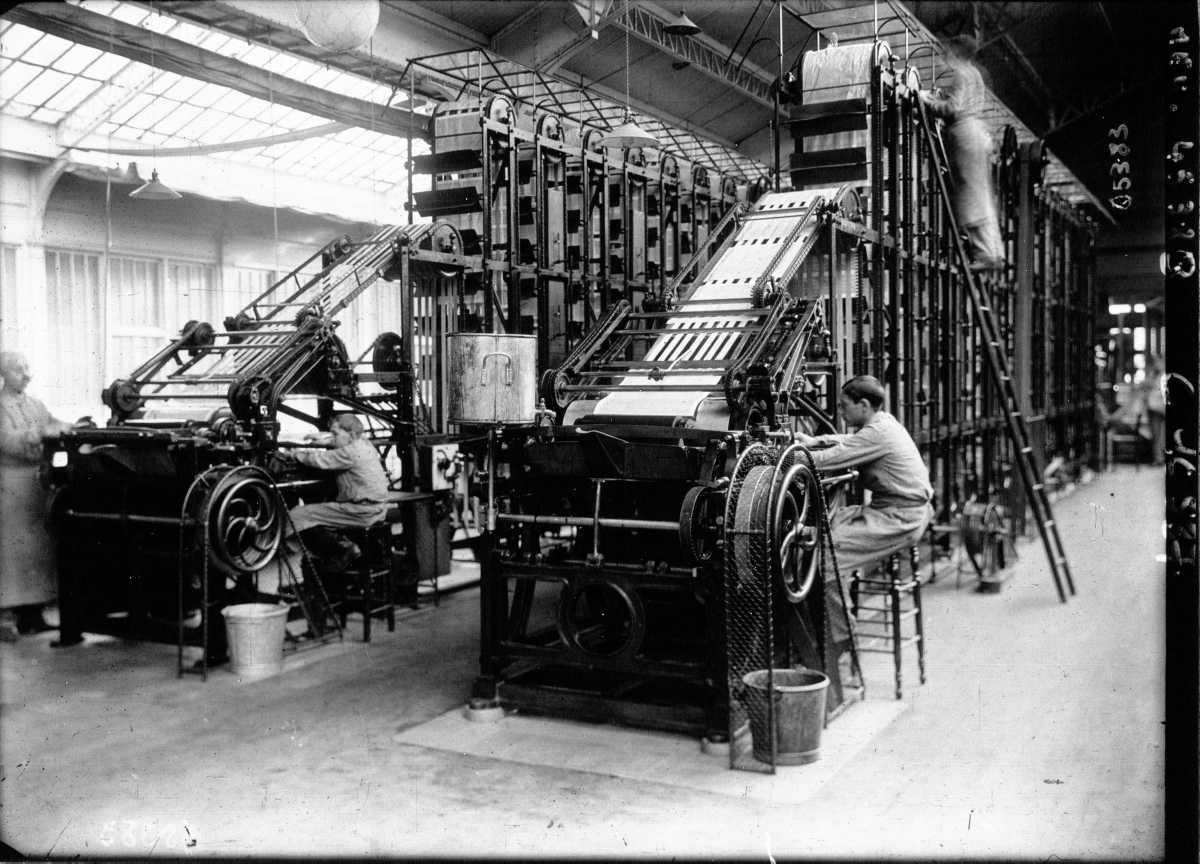 [Focus] - Photos vintage : L'imprimerie de timbres poste du boulevard Brune à Paris, il y a 100 ans