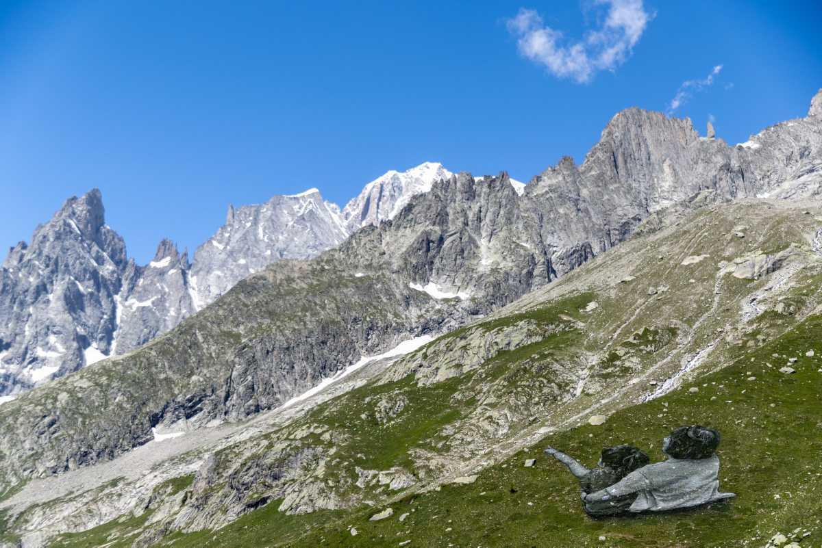 [Focus] - Une œuvre de land art au pied du Mont Blanc pour alerter sur les montagnes