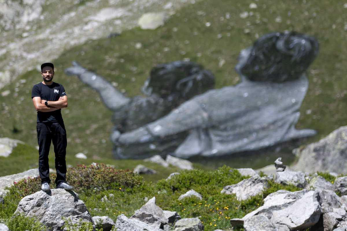 [Focus] - Une œuvre de land art au pied du Mont Blanc pour alerter sur les montagnes