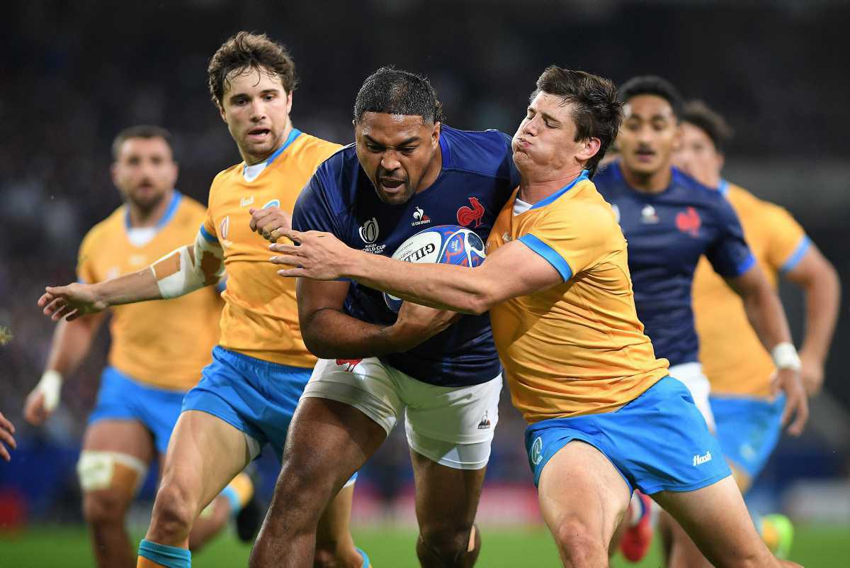 [Focus] - Coupe du monde de rugby, les plus belles photos de la victoire des Bleus contre l'Uruguay