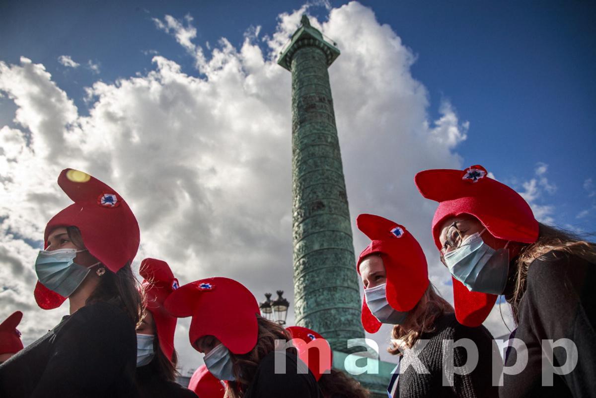 Demonstration against GPA and PMA in Paris