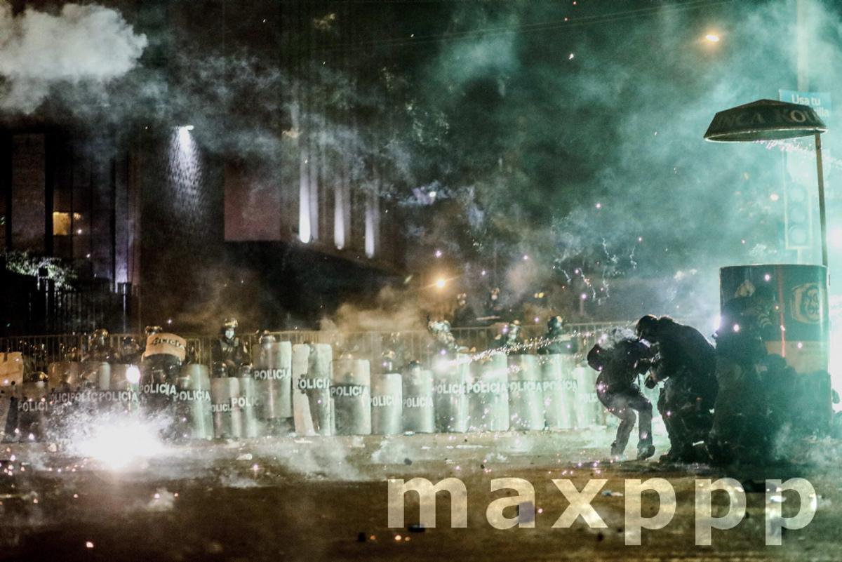 Anti-government protest in Lima, Peru