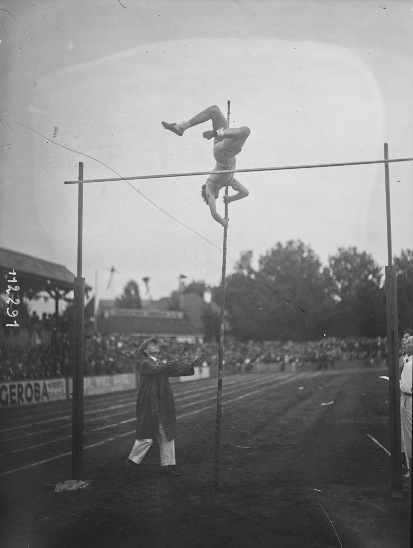 1926, match France-Allemagne-Suisse d'athlétisme
