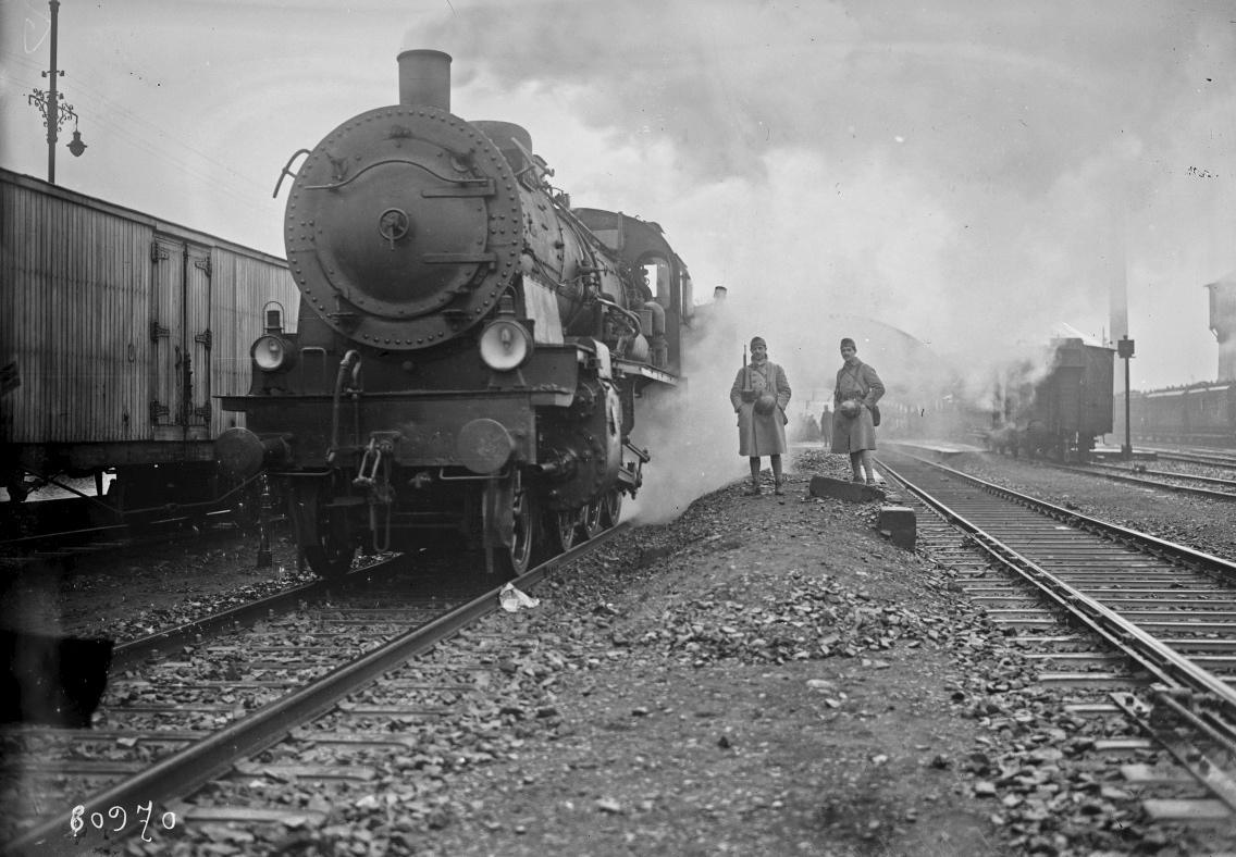 départ du 1er train piloté par les cheminots français