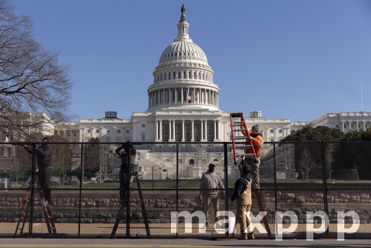 Security aftermath the day after a mob of Trump supporters rioted at the US Capitol