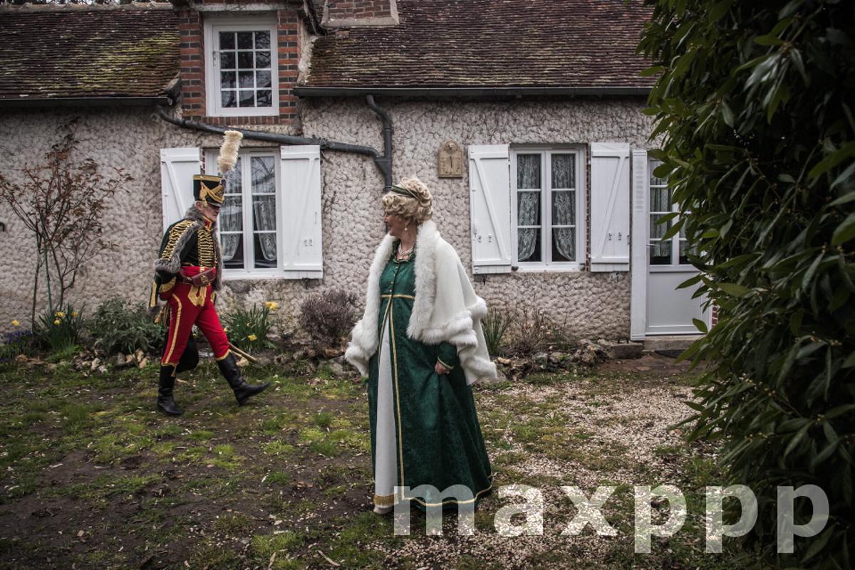 French reenactors prepare to commemorate 200th anniversary of emperor's death