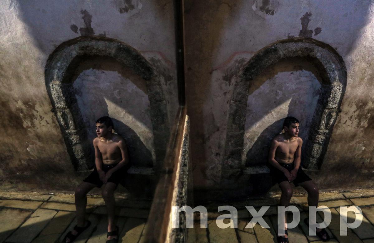 Ancient Hamam al-Samra Turkish bath in Gaza City