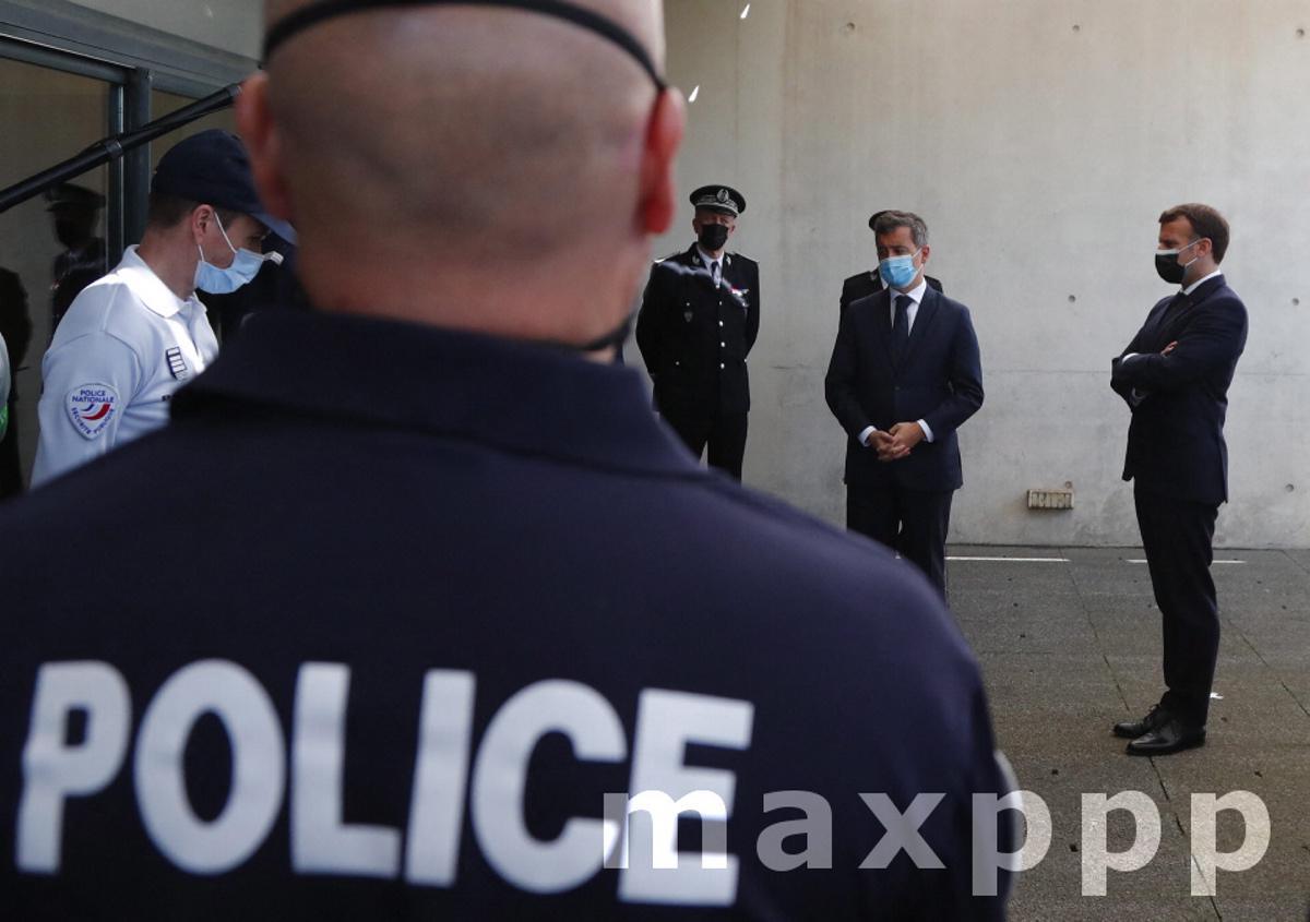 French President Macron in Montpellier for a visit on the theme of security