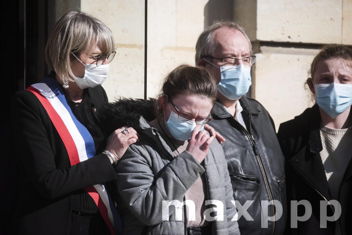 Ceremony in honor of the policewoman victim of a terrorist attack