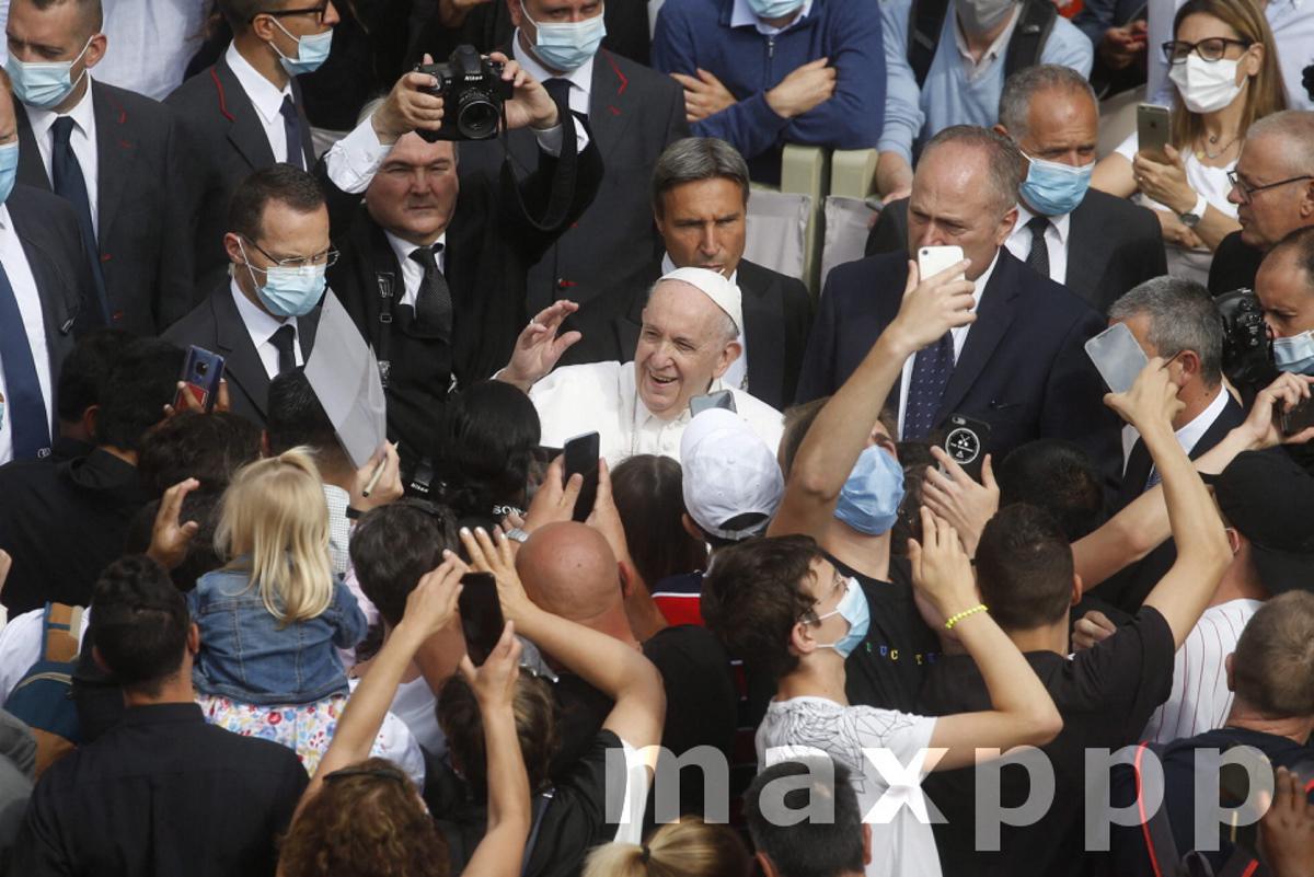 Pope Francis' general audience in the San Damaso Courtyard