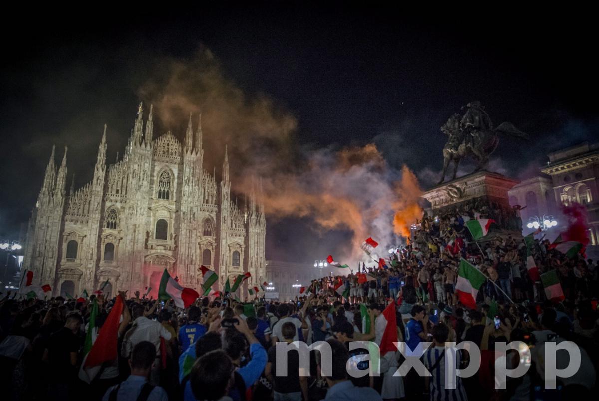 Italy: The celebrations in Milan for Euro 2020