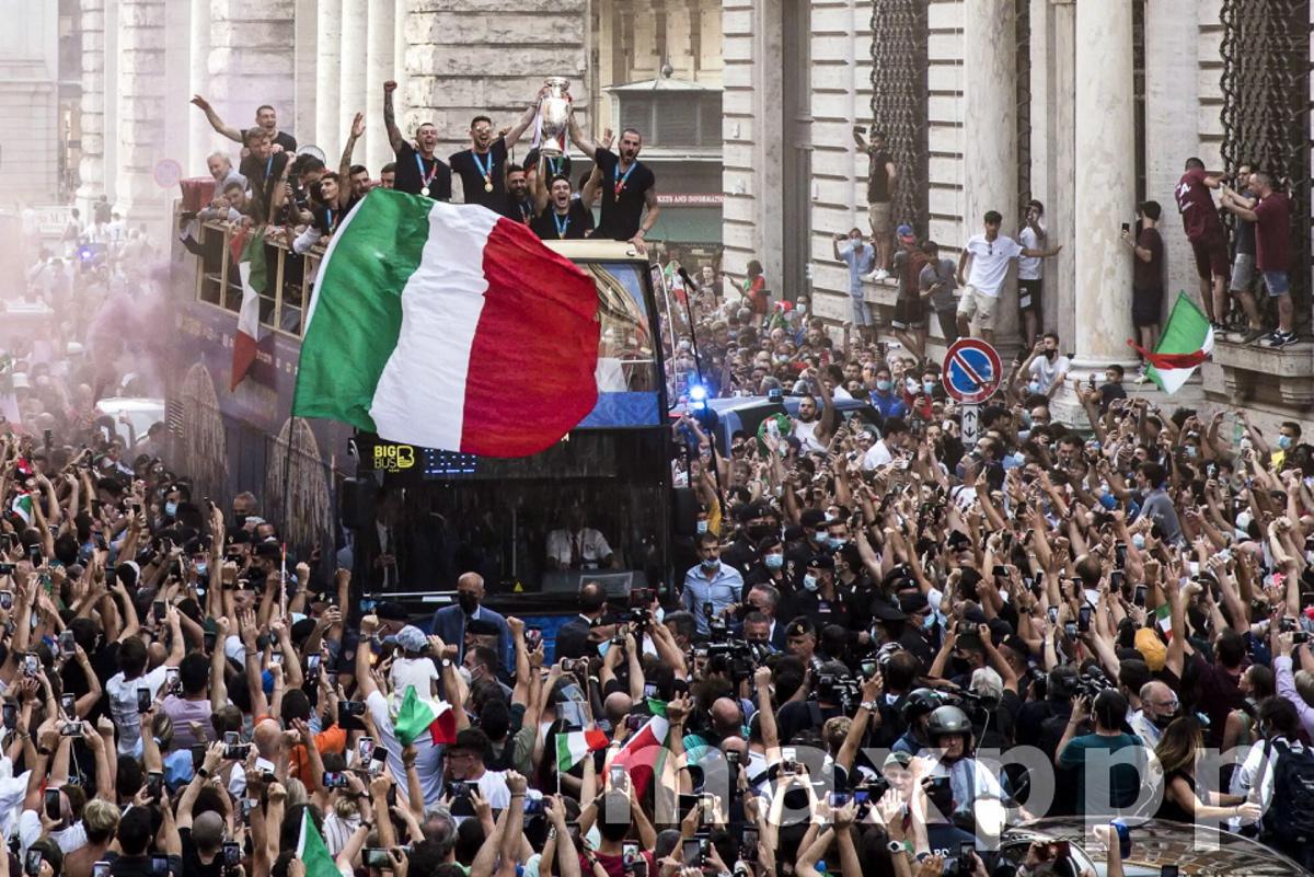 UEFA EURO 2020 winning Italian national football team