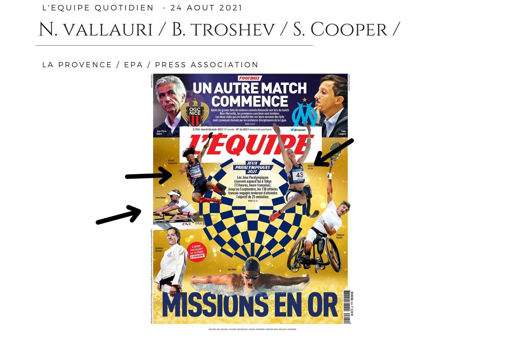 L'Equipe Quotidien / 24 août 2021