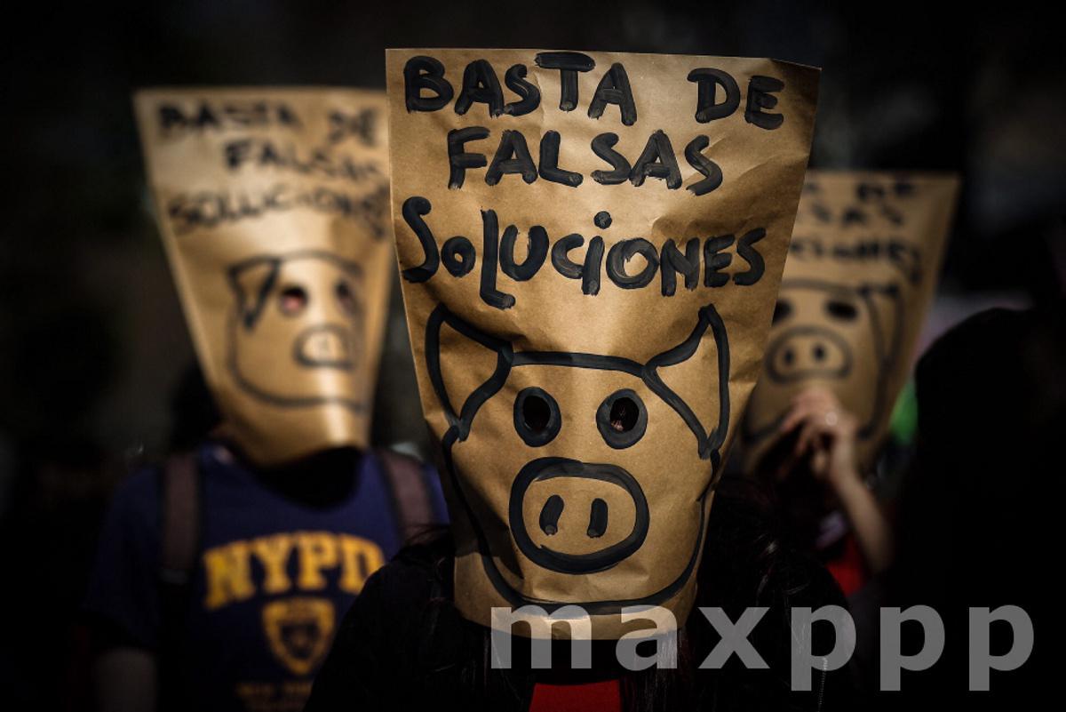 Environmentalists protest against deal for large-scale production of pork