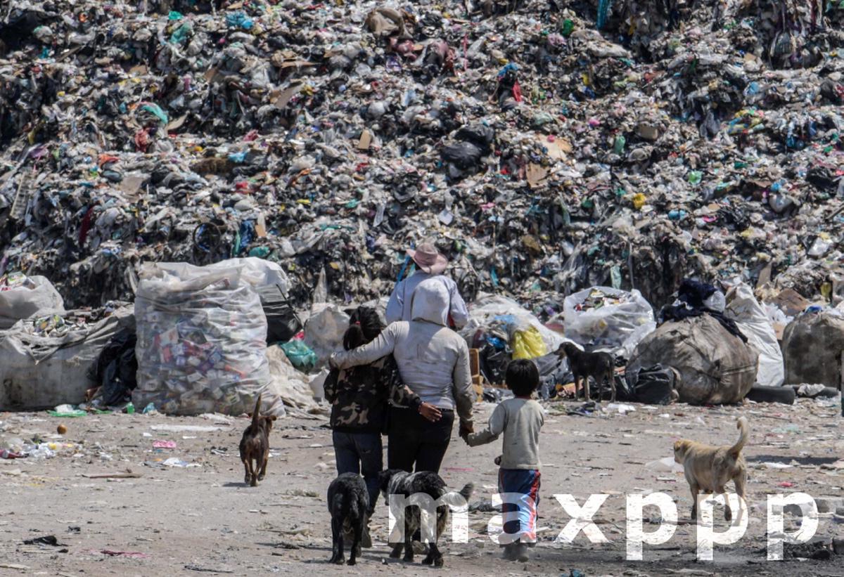 People Collect Waste At The Bordo De Xochiaca Garbage Dump