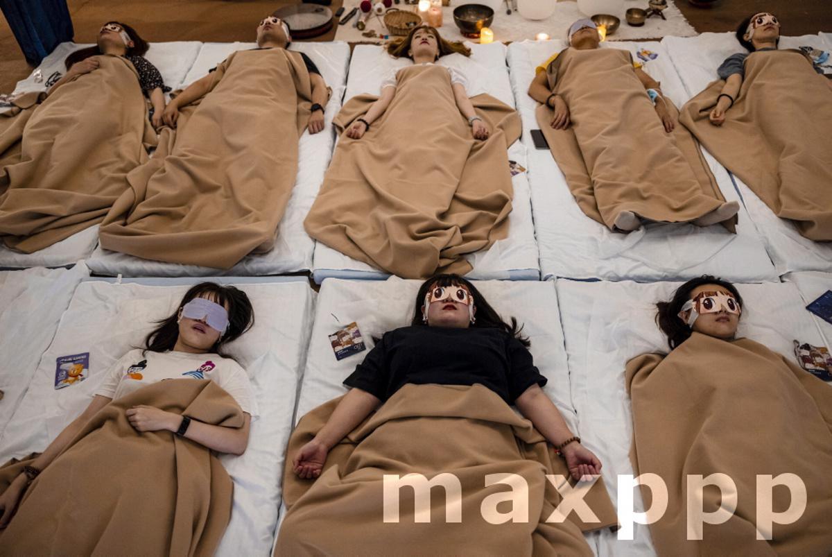 Meditation for stress release in China