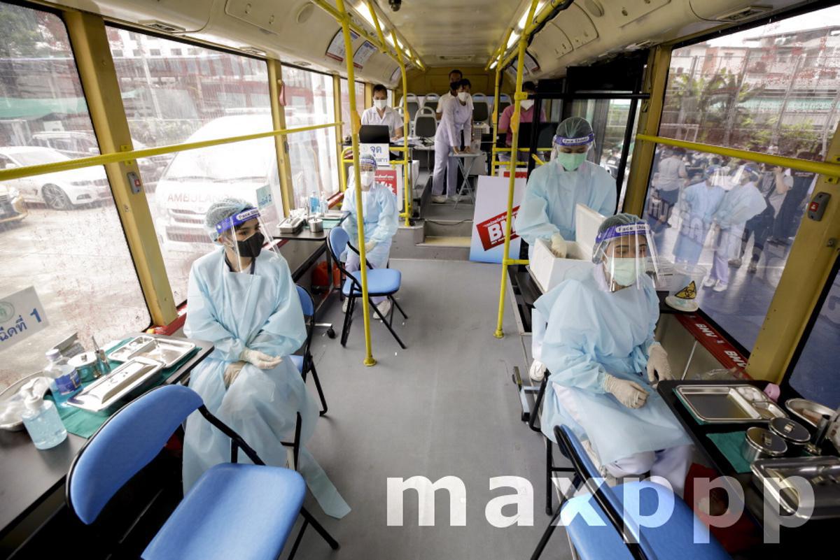 COVID-19 mobile vaccination unit as Thailand eyes reopening to tourism