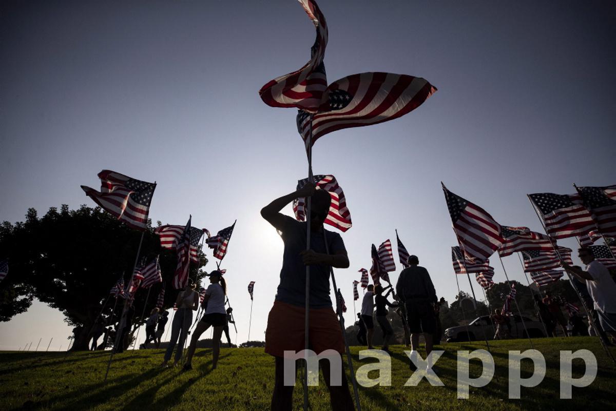 9/11 20th anniversary preparation at Pepperdine University in Malibu