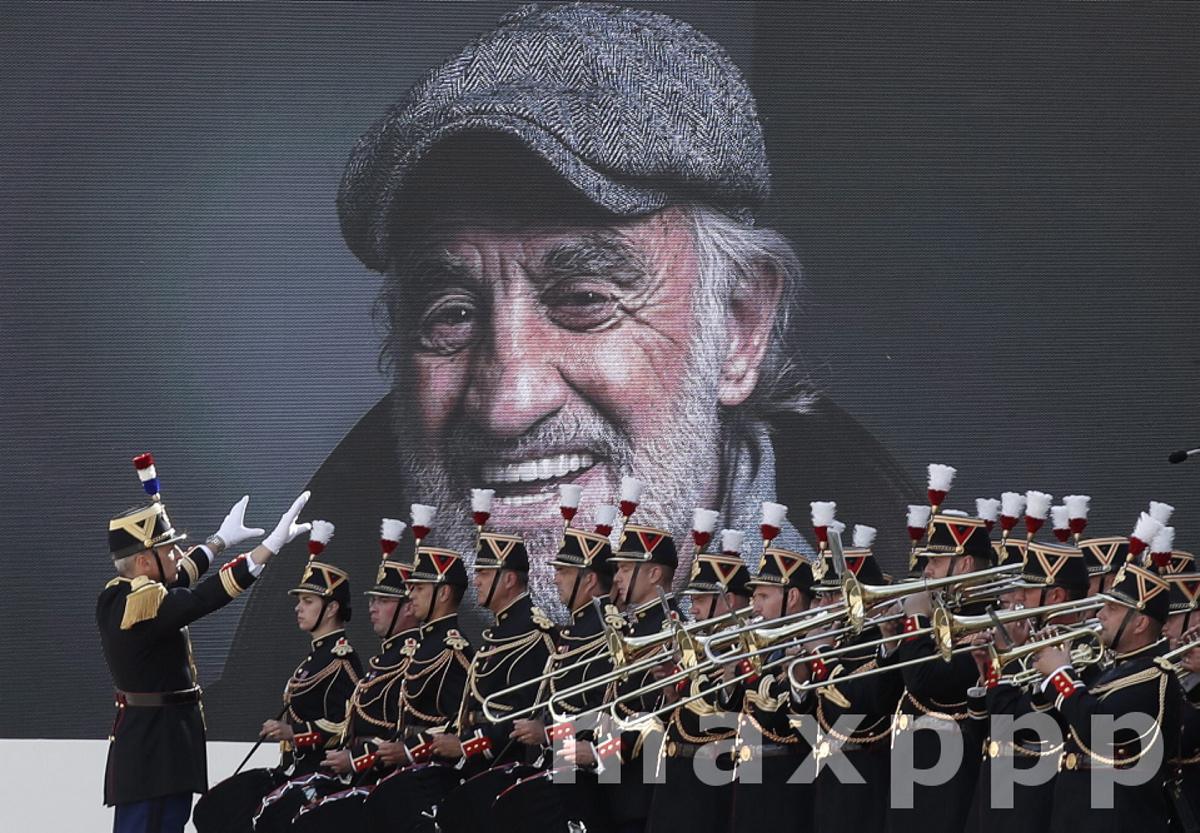 Tribute ceremony for late French actor Jean Paul Belmondo