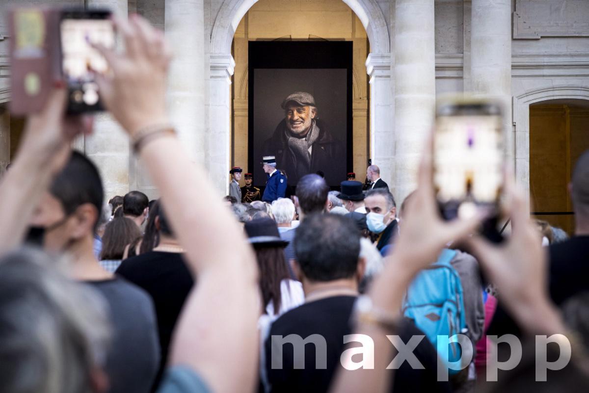 National tribute to the French actor Jean Paul Belmondo at the Hotel des Invalides