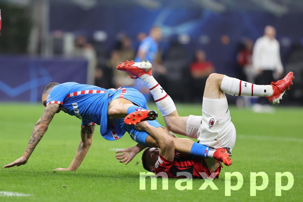 UEFA Champions League football match - AC Milan vs Atletico Madrid, Milan, Italy