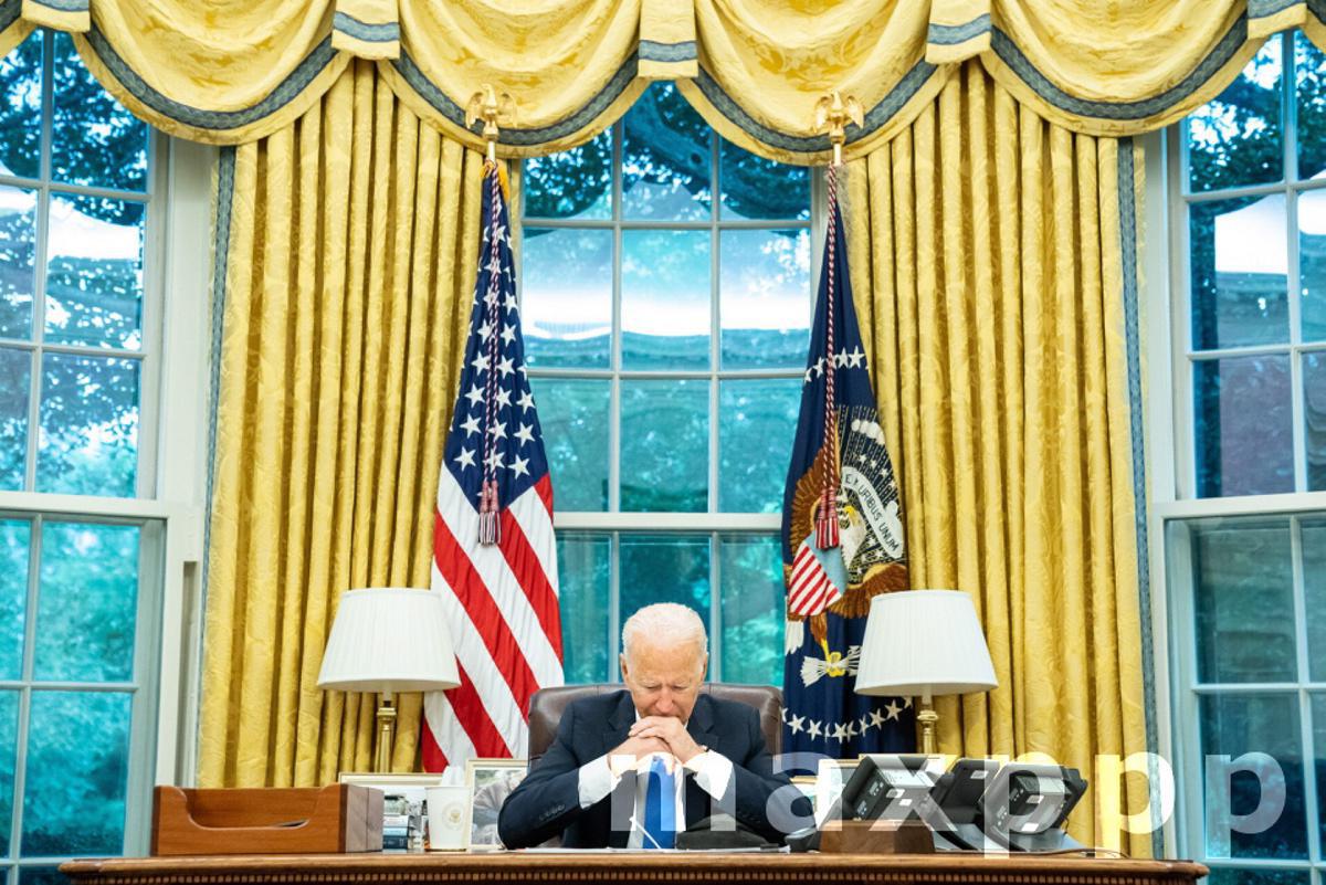 President Biden On Phone With French President