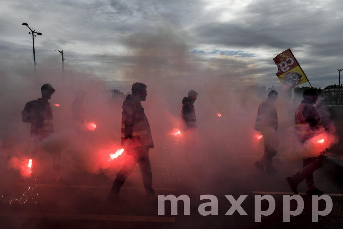 Manifestation interprofessionnelle à Lyon