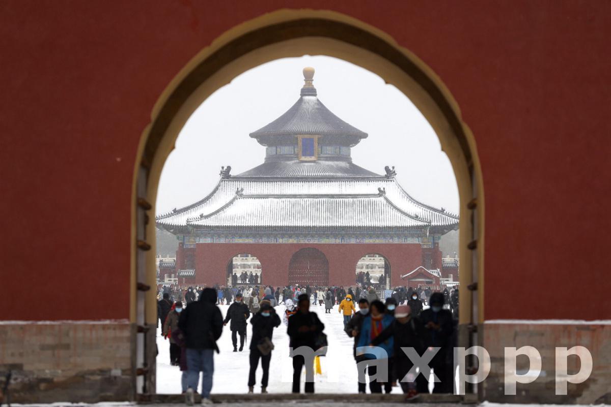 Snow Hits Parts Of Northern China