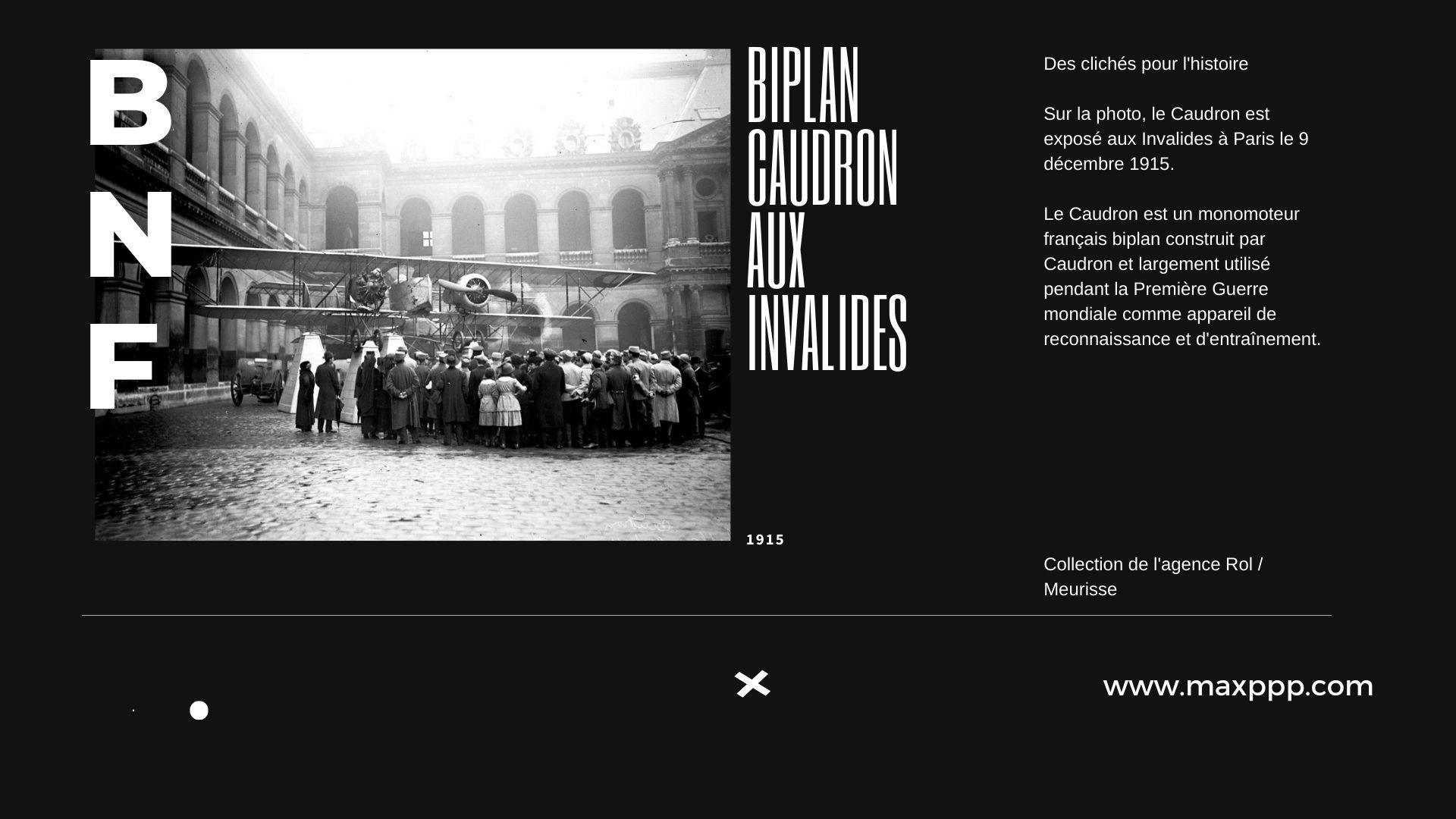 Exposition Biplan Caudron aux Invalides