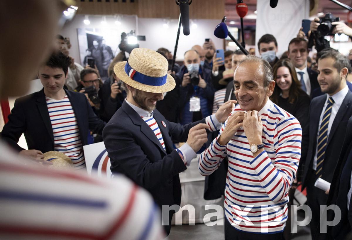 Eric Zemmour visits the Made In France expo in Paris