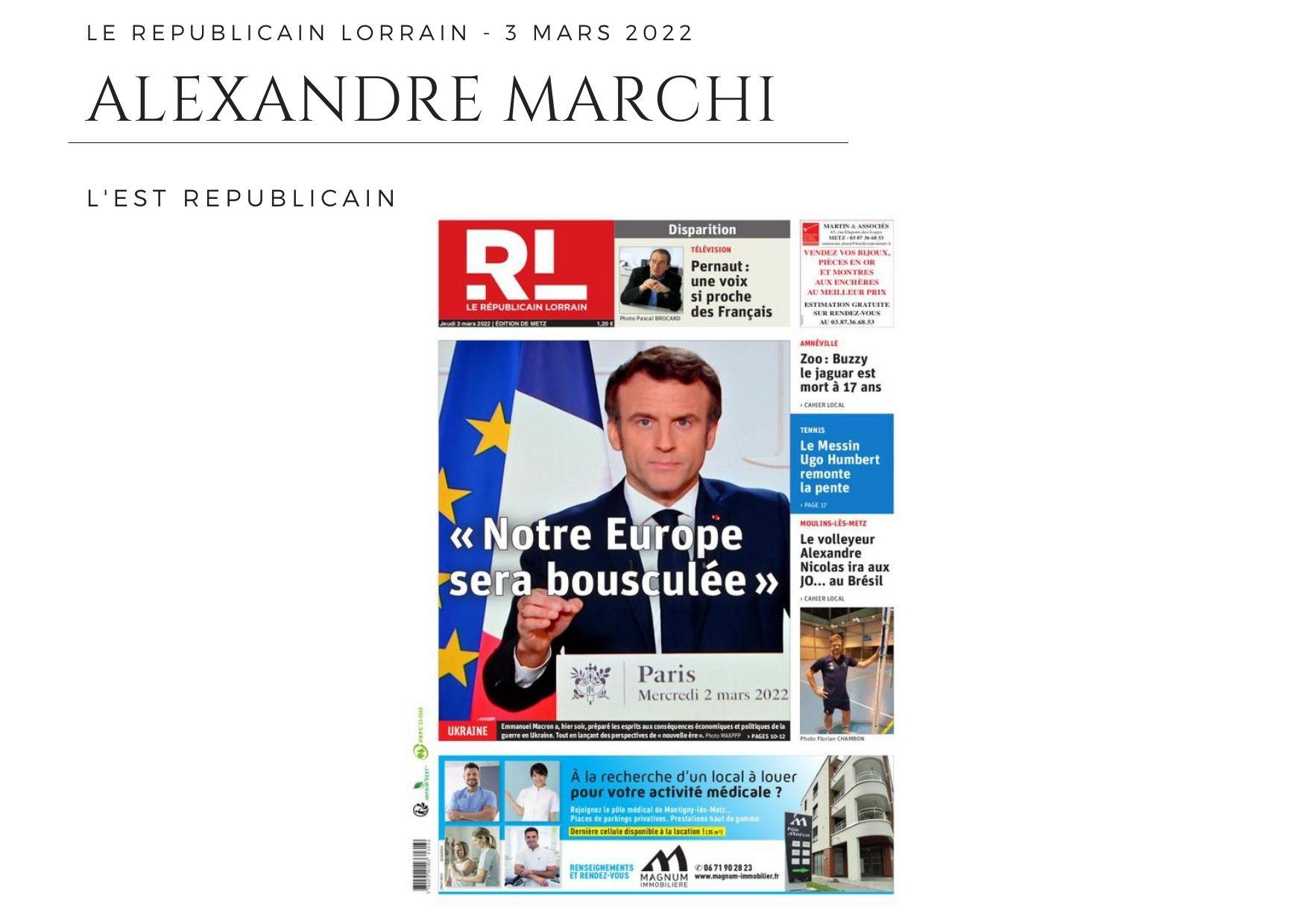 Le Républicain Lorrain - 3 Mars 2022