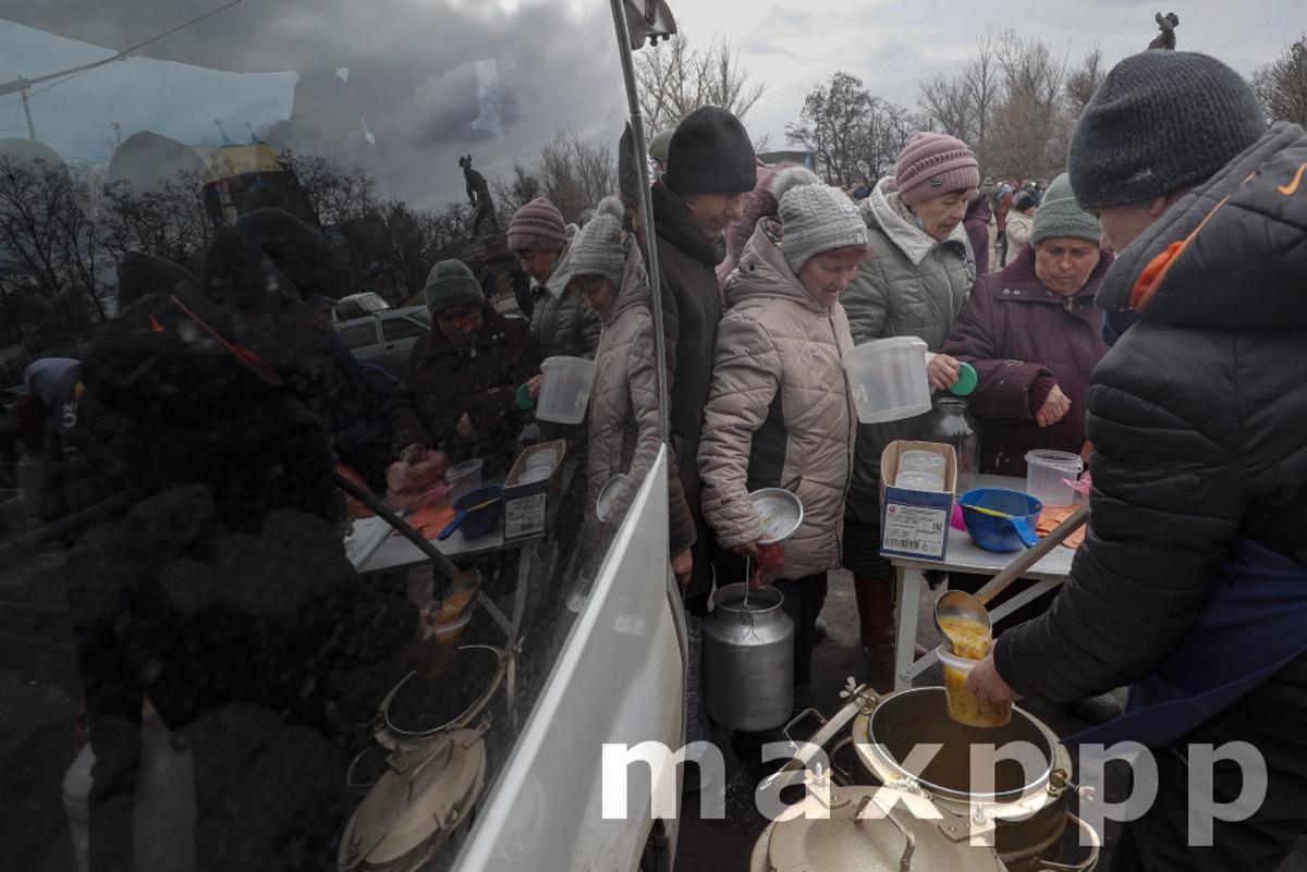 Destribution of the humanitarian aid in Luhansk region