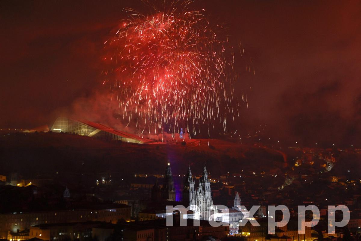 Apostle's fireworks in Santiago de Compostela