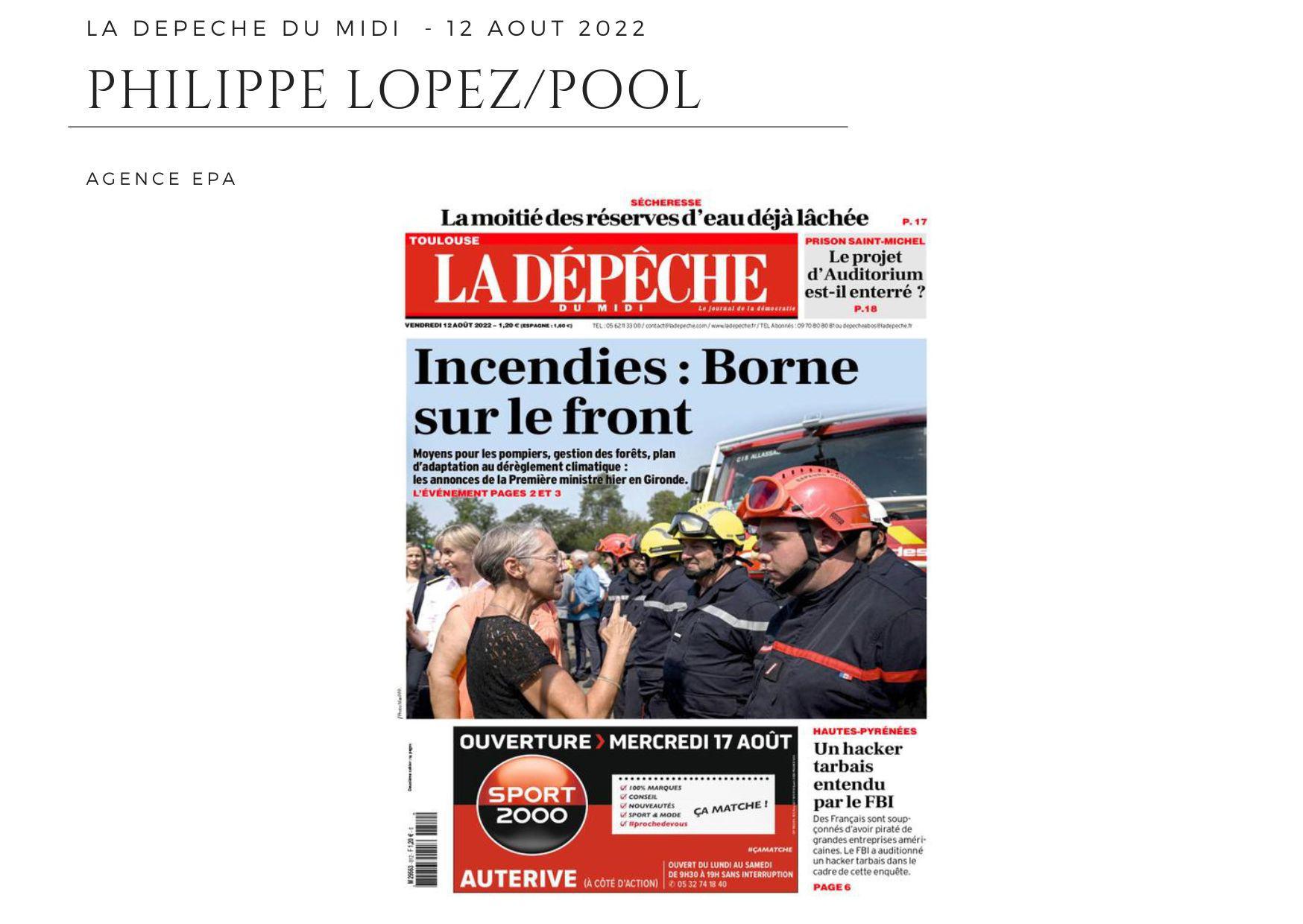 La Dépêche du Midi - 12 août 2022