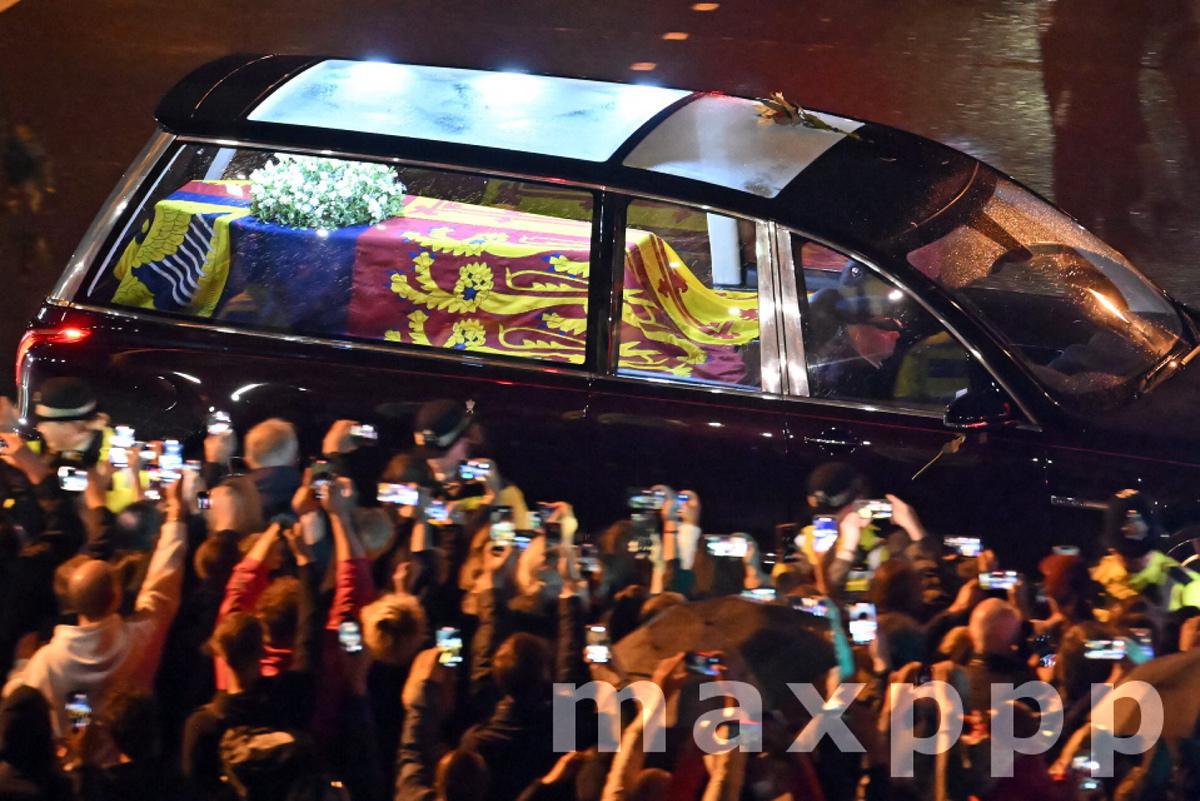 Queen Elizabeth II's Coffin Is Transferred To London