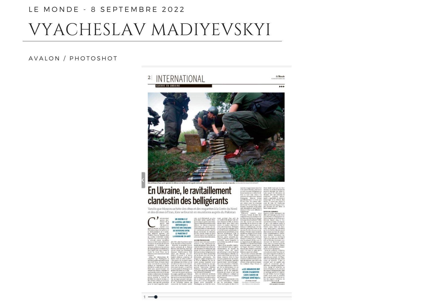 Le Monde - 8 Septembre 2022