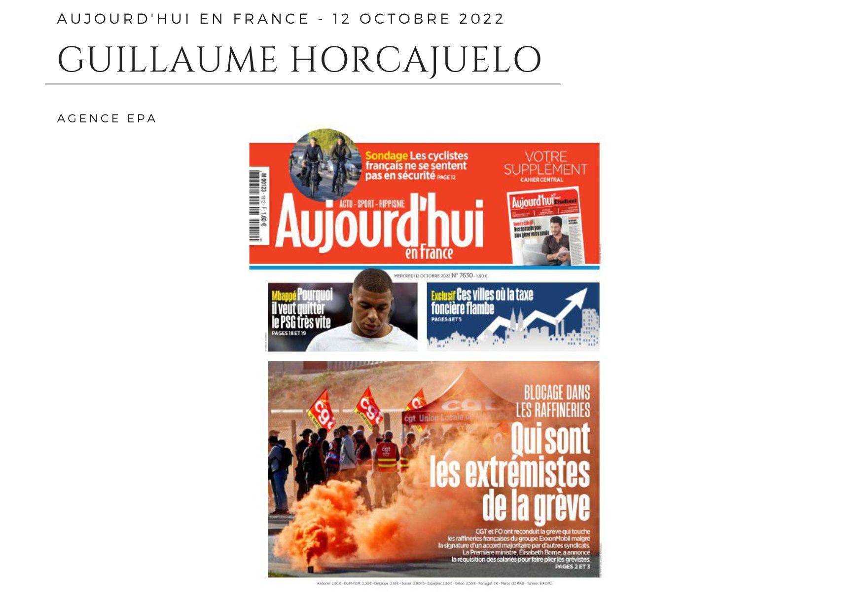 Aujourd'hui en France - 12 octobre 2022