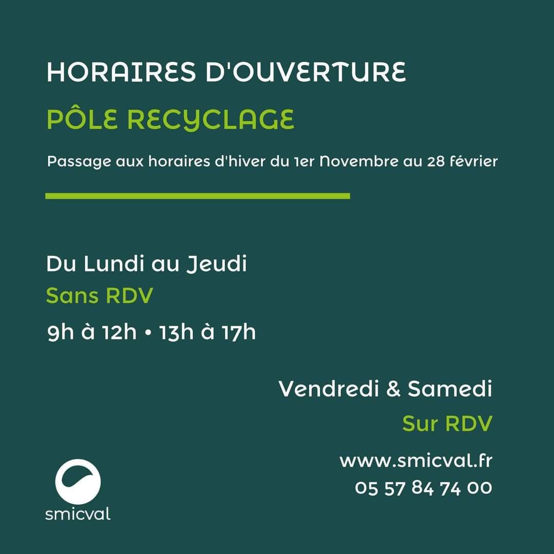 Ordures Menageres smicval calendrier 2021